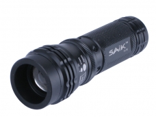SAIK SA-18 CREE Q3 LED 3-Mode Aluminum Focus Flashlight